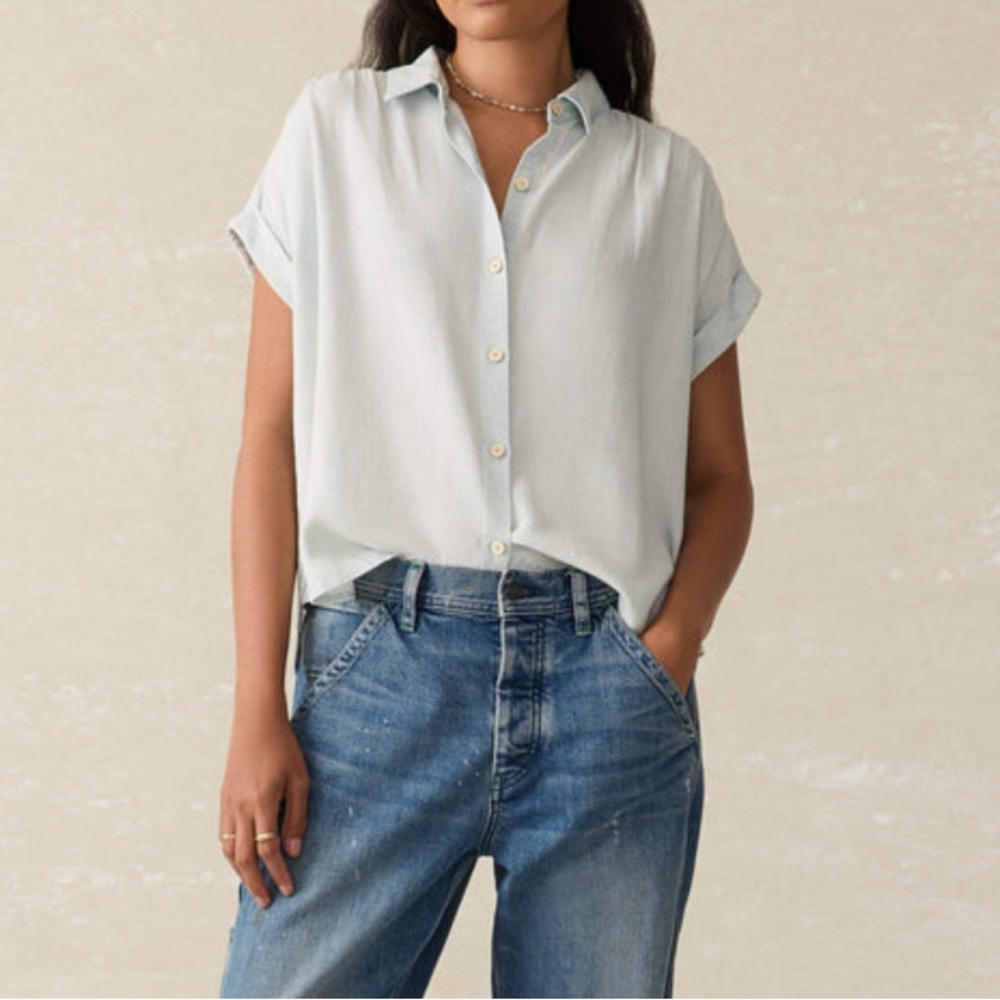 NWOT Faherty Breeze Short Sleeve Shirt